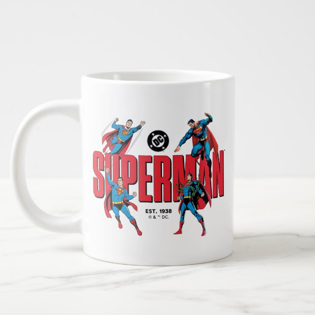 Caneca De Café Grande Superman Legends Forever Graphic (Esquerda)