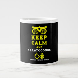 Caneca De Café Grande Suporte E Consciência De Keratoconus