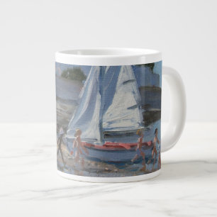 Caneca De Café Grande Sur branco Mer France de Palais do veleiro