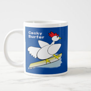 Caneca De Café Grande Surfista Cocky