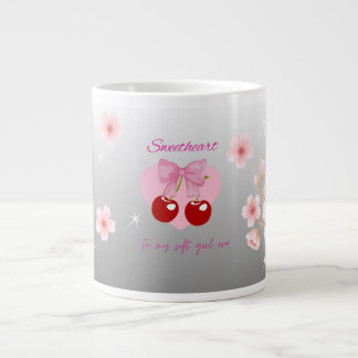 Caneca De Café Grande Sweetheart Soft Girl Mug