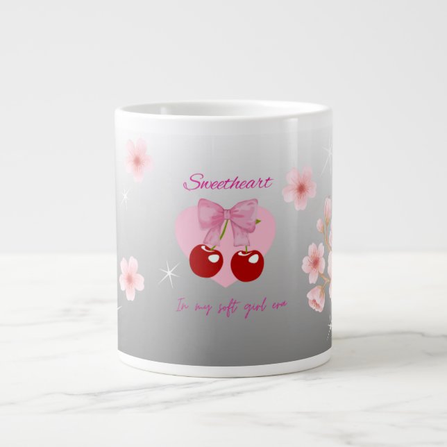 Caneca De Café Grande Sweetheart Soft Girl Mug (Frente)