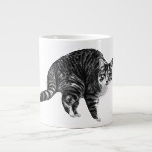 Caneca De Café Grande Tabby Glow por Janela de Inverno
