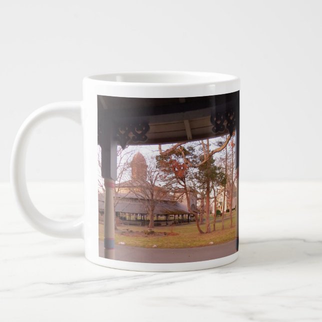 Caneca De Café Grande Tabernacle View do Porch - Martha's Vineyard (Esquerda)