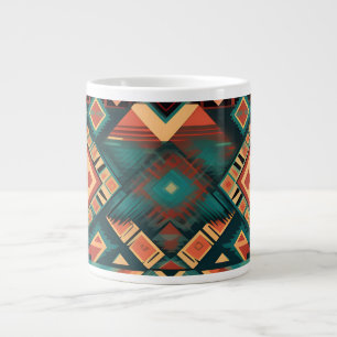Caneca De Café Grande Taça Aztec Design