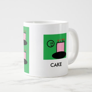 Caneca De Café Grande Taça de Bolo