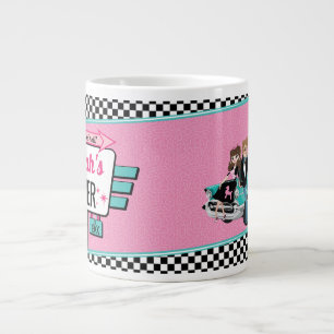 Caneca De Café Grande Taça de papel retrô para Festa de aniversário do j