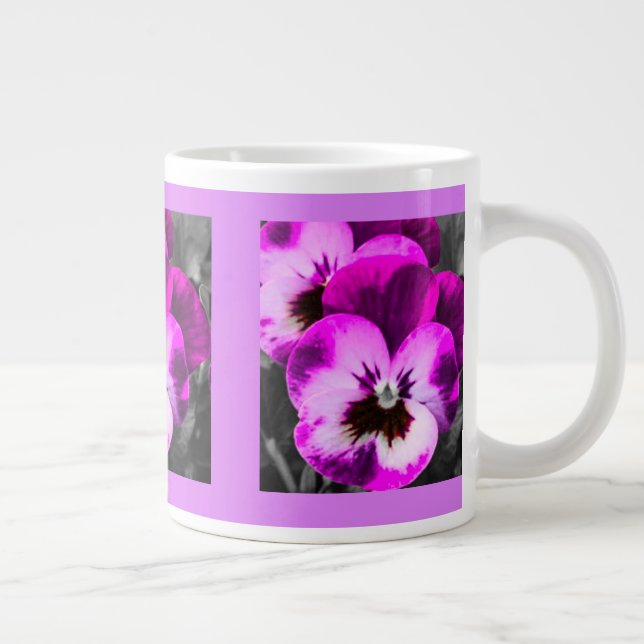 Caneca De Café Grande Taça Pansana Rosa (Direita)