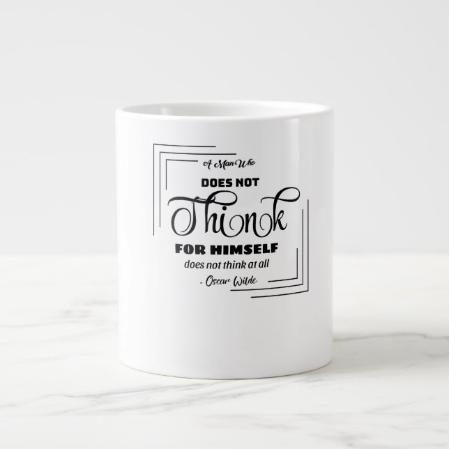 Caneca De Café Grande Taça Refletora De Chá (Frente)