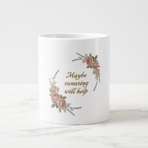 Caneca De Café Grande Talvez Jurar Ajudará