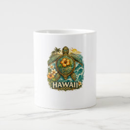 Caneca De Café Grande Tartaruga do Havaí