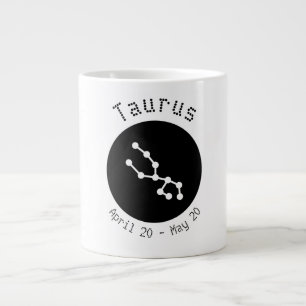 Caneca De Café Grande Taurus Dot Line Jumbo Mug