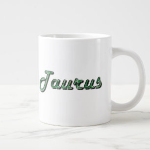 Caneca De Café Grande Taurus em Emerald Gemstone