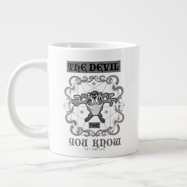 Caneca De Café Grande TAZ™ O Diabo que você conhece (Esquerda)