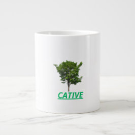 Caneca De Café Grande Taza con arbol en via de extinción