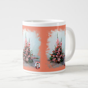 Caneca De Café Grande Taza De Café Gigante Bodegón De Flores