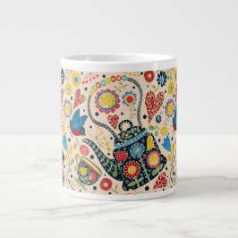 Caneca De Café Grande Tea Time Jumbo Mug para Várias Utilizações