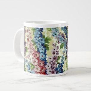 Caneca De Café Grande Tecido Philip Jacobs Delphinium Mug