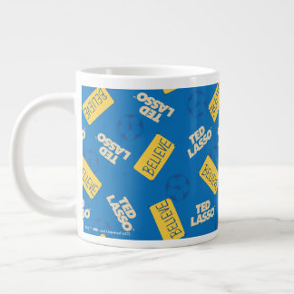 Caneca De Café Grande Ted Lasso | Padrão de sinal de crença e osse de es
