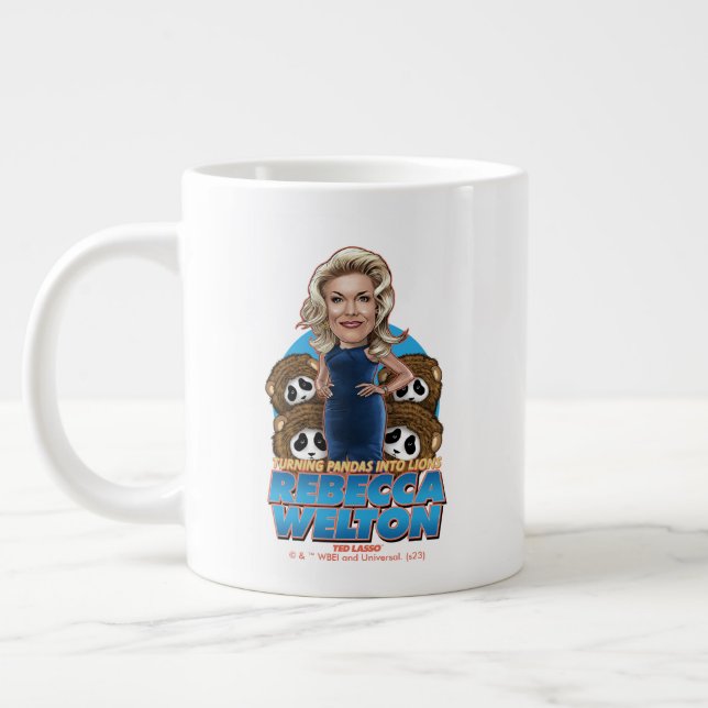 Caneca De Café Grande Ted Lasso | Rebecca Welton Bobblehead (Esquerda)