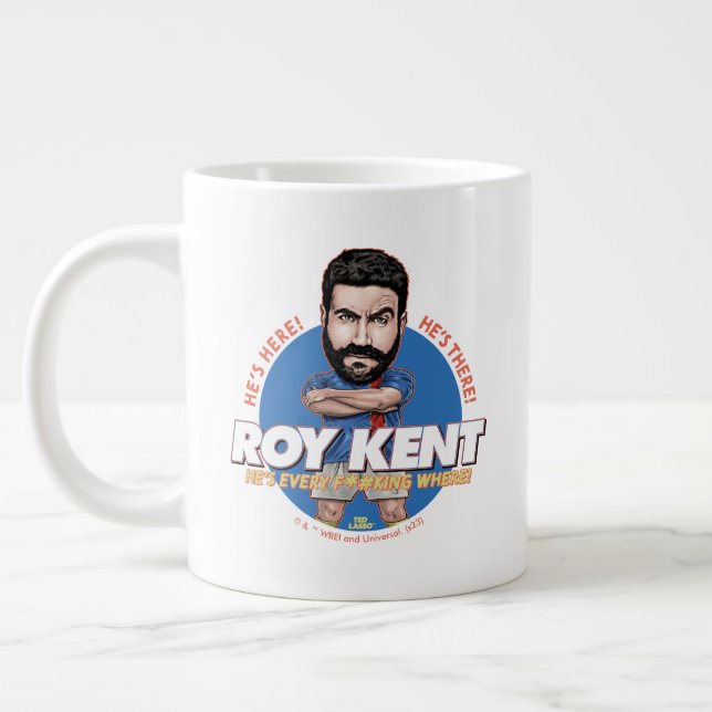 Caneca De Café Grande Ted Lasso | Roy Kent Bobblehead (Esquerda)