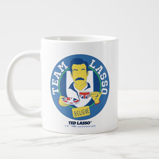 Caneca De Café Grande Ted Lasso | Team Lasso Tea Iconic Avatar (Esquerda)