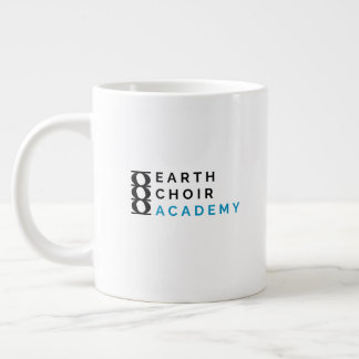 Caneca De Café Grande Tela do logotipo da Academia do Coro Terra - Ponto