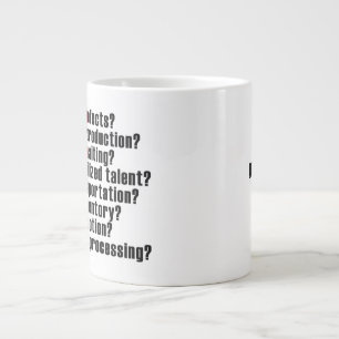 Caneca De Café Grande Tem Taça Lean