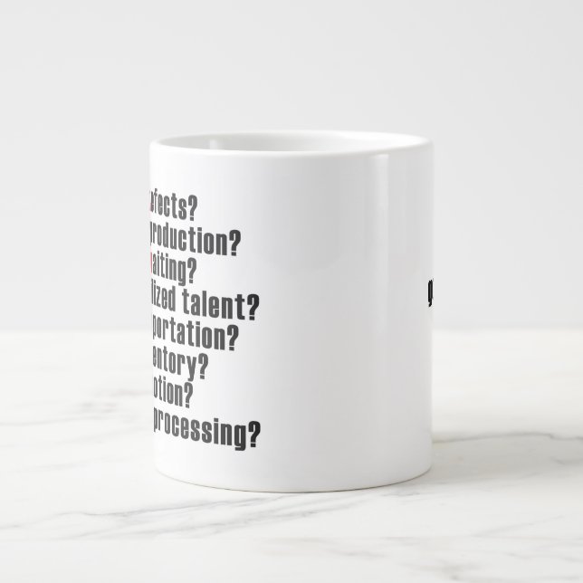 Caneca De Café Grande Tem Taça Lean (Frente)