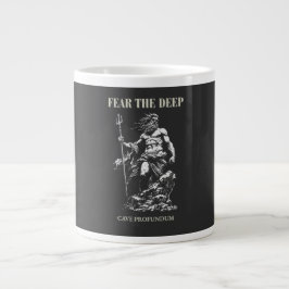 Caneca De Café Grande Temer o Profundo – Poseidon Mítico