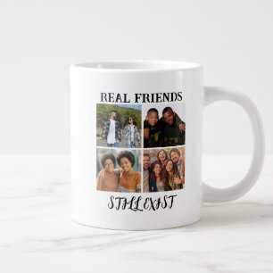 Caneca De Café Grande Temp de Fotografia personalizada "verdadeiros amig