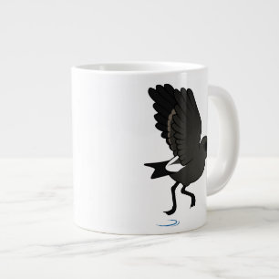 Caneca De Café Grande Tempestade de Leach Petrel (flauta)