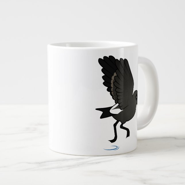 Caneca De Café Grande Tempestade de Leach Petrel (flauta) (Frente Esquerda)