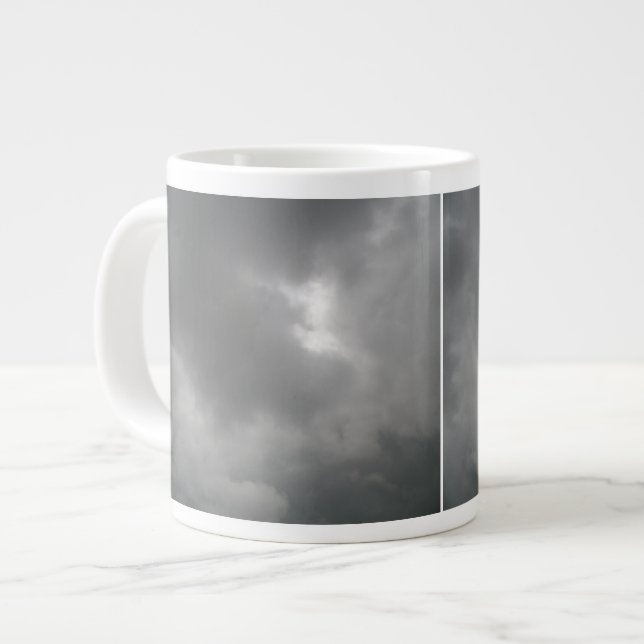 Caneca De Café Grande Tempestade Nuvens Mug (Frente Esquerda)