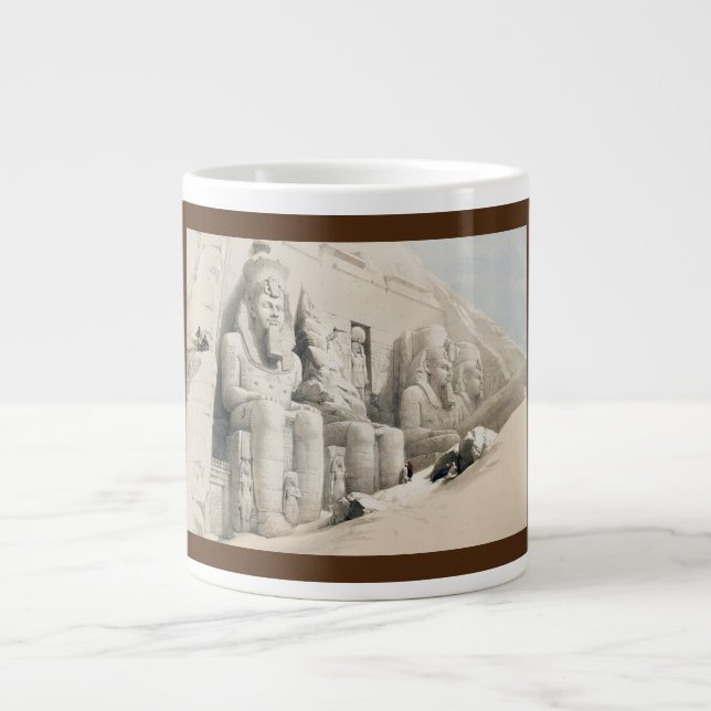 Caneca De Café Grande Templo de Excelente de Abu Simbel I Specialty Jumb (Frente)