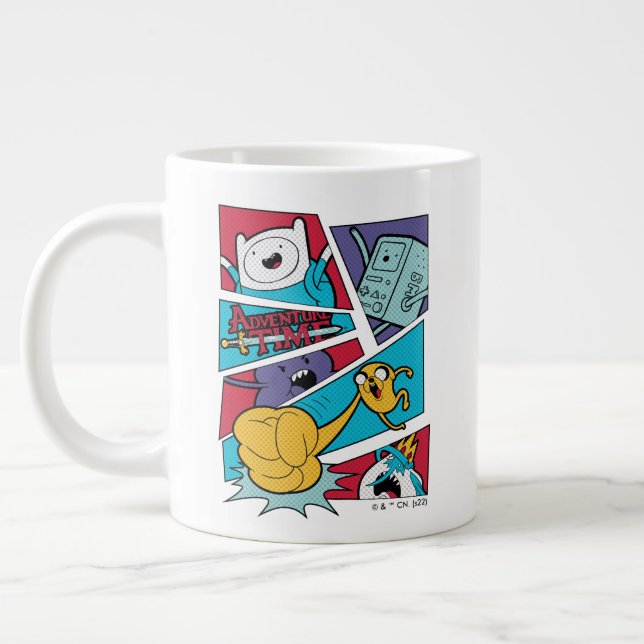 Caneca De Café Grande Tempo de Aventura | Gráfico do painel de ação (Esquerda)