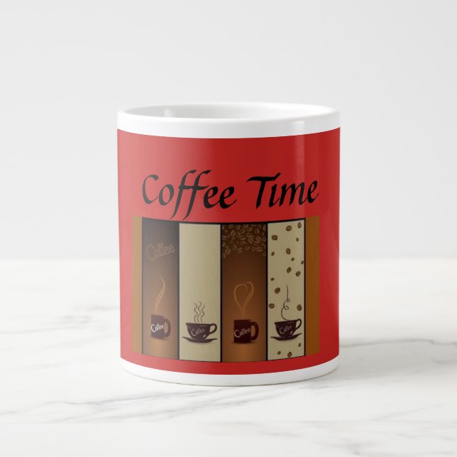 Caneca De Café Grande Tempo de café Mug (Frente)