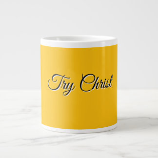 Caneca De Café Grande Tente Amarelo Cristão Cristão
