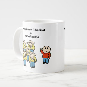 Caneca De Café Grande Teórico da Conspiração = não-simples