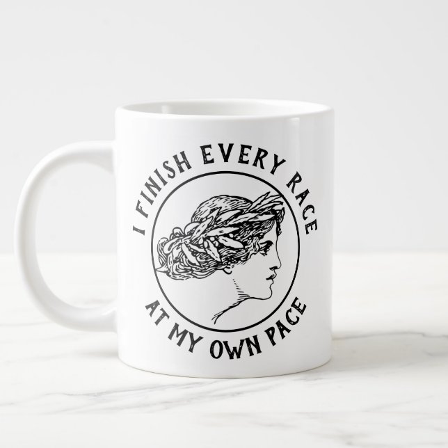 Caneca De Café Grande Terminar Mug de Raça (Esquerda)