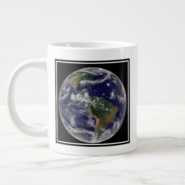 Caneca De Café Grande Terra cheio Mostrando Vários Sistemas De Tempestad (Esquerda)