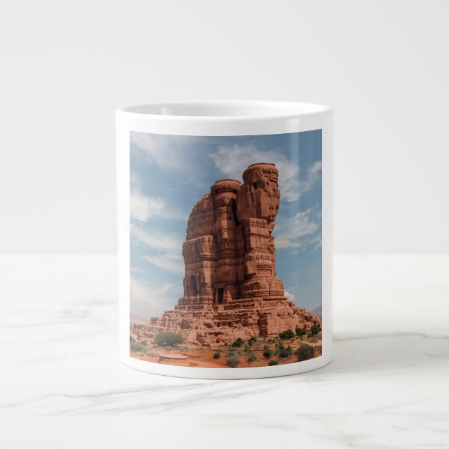 Caneca De Café Grande Terra Cotta Earth Monolith Art Print | Sculptural  (Frente)