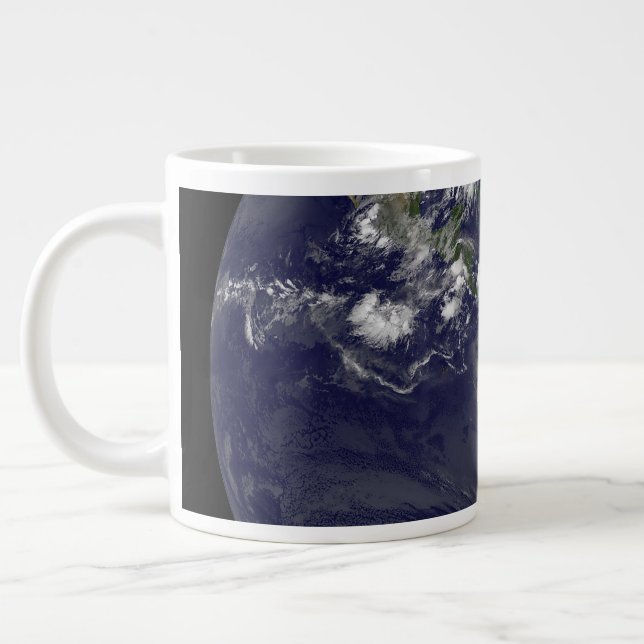 Caneca De Café Grande Terra De cheio Mostrando Tempestades Tropicais No  (Esquerda)