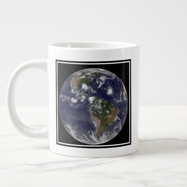 Caneca De Café Grande Terra De cheio Mostrando Tempestades Tropicais No  (Esquerda)