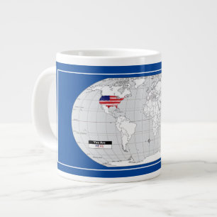 Caneca De Café Grande Terra, Você Está Aqui