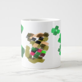 Caneca De Café Grande Terrier irlandês diversão no dia de São Patrício