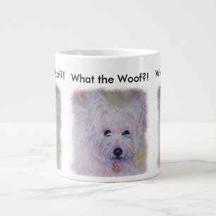CANECA DE CAFÉ GRANDE TERRIER WEST HIGHLAND BRANCO
