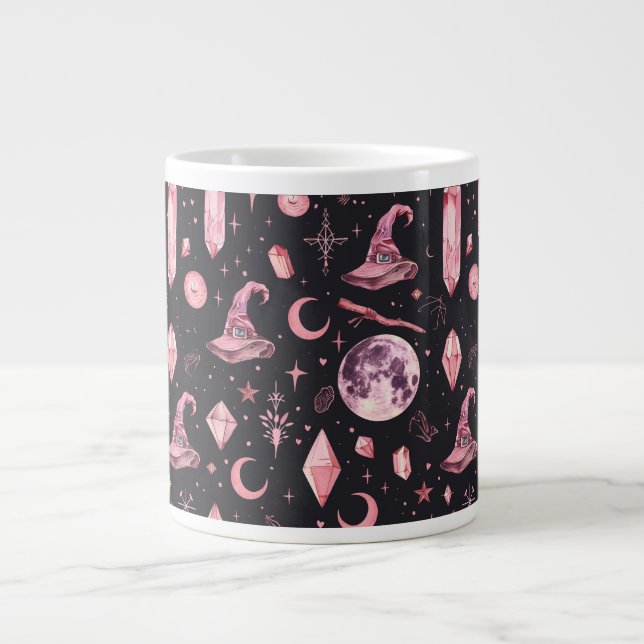 Caneca De Café Grande Testemunha Rosa-Cor-de-Corte (Frente)
