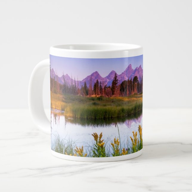 Caneca De Café Grande Teton Sunrise (Frente Esquerda)