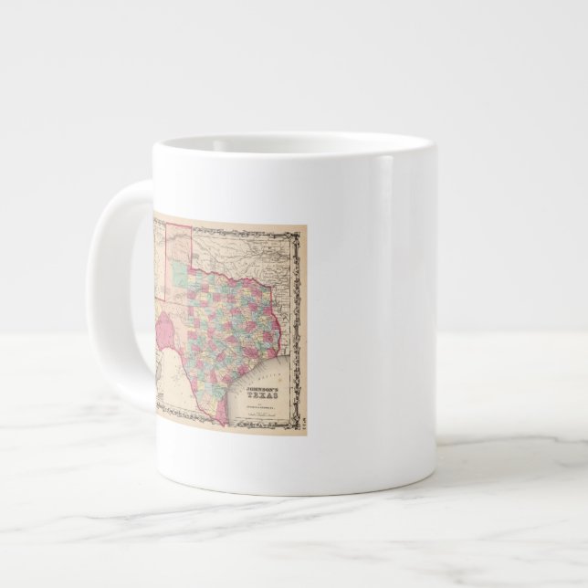 Caneca De Café Grande Texas 10 (Frente Esquerda)